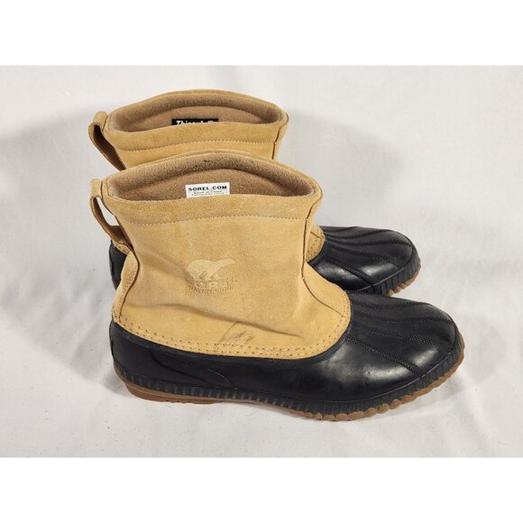 Sorel Mens  Premium Duck Boots Leather & Rubber Waterproof Pull On Thinsulate 13 - Picture 2 of 9